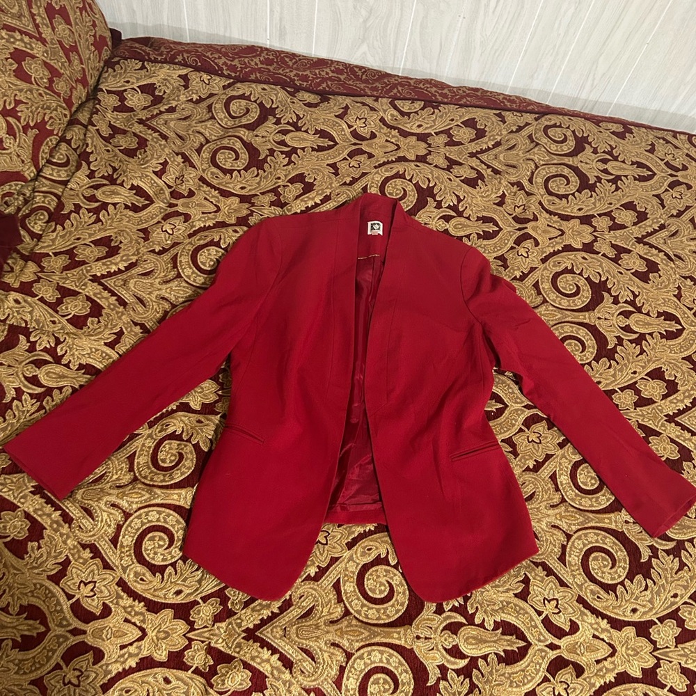 Anne Klein Vibrant Red Blazer